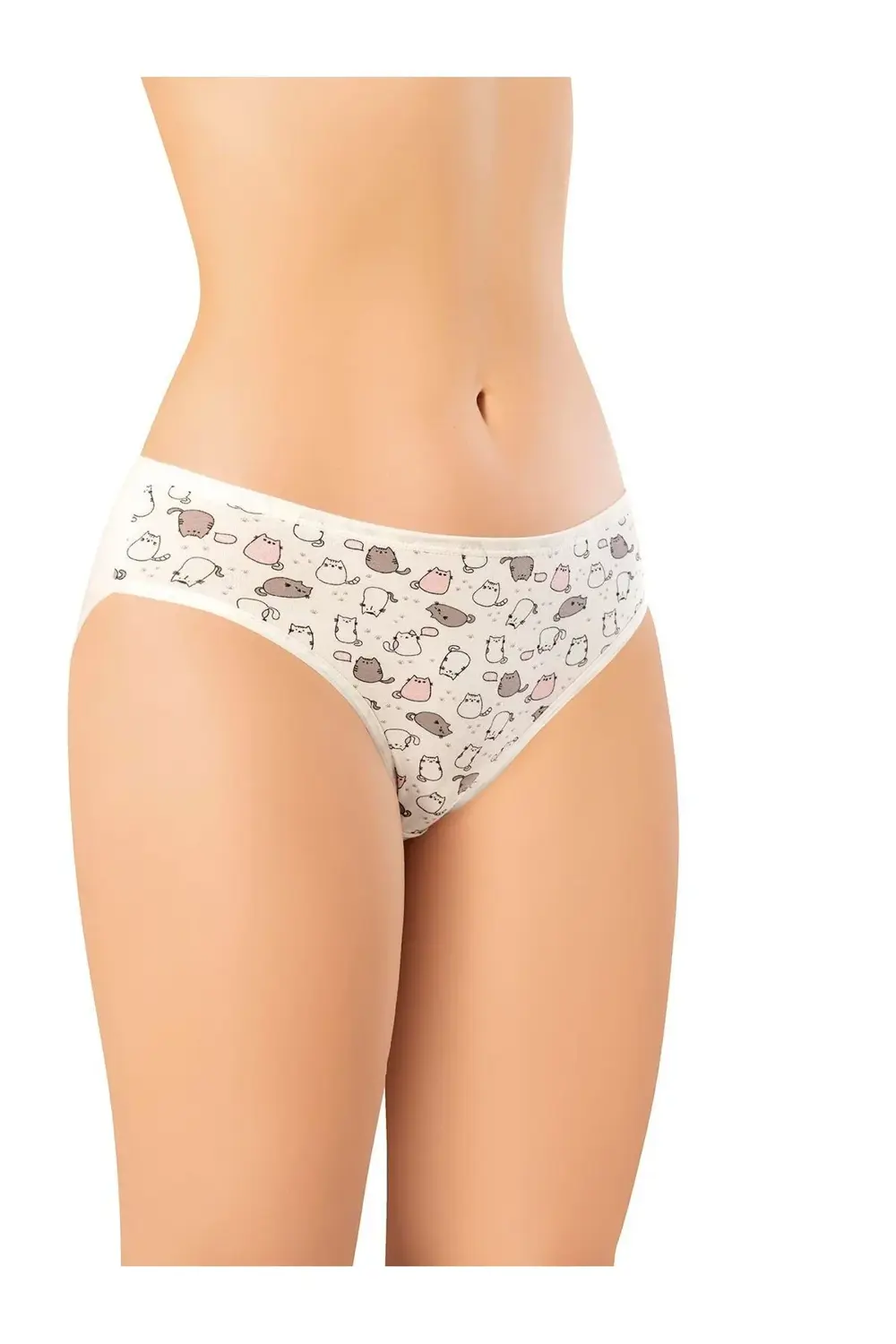 İç Giyim PENYE ELASTAN BASKILI BİKİNİ SLİP KÜLOT 6'LI PAKET