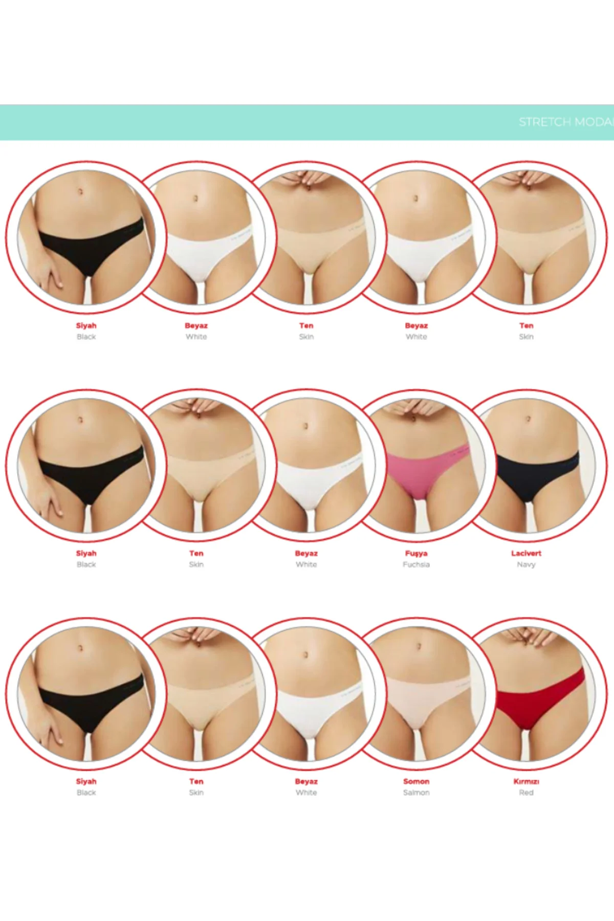 İç Giyim US.POLO.ASS. 5'li Paket Modal Brazilian Slip Külot