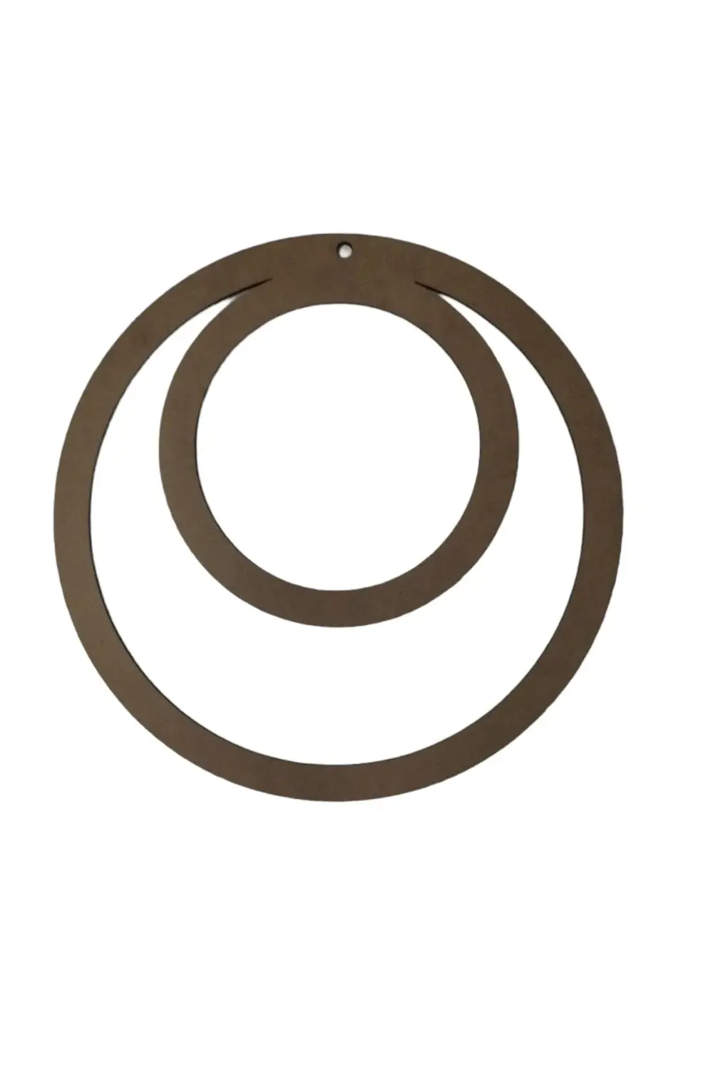 Leylaser İç İçe Yuvarlak 3 Mm Ham Mdf İsimsiz Kasnak Küçük Yuvarlak Altta