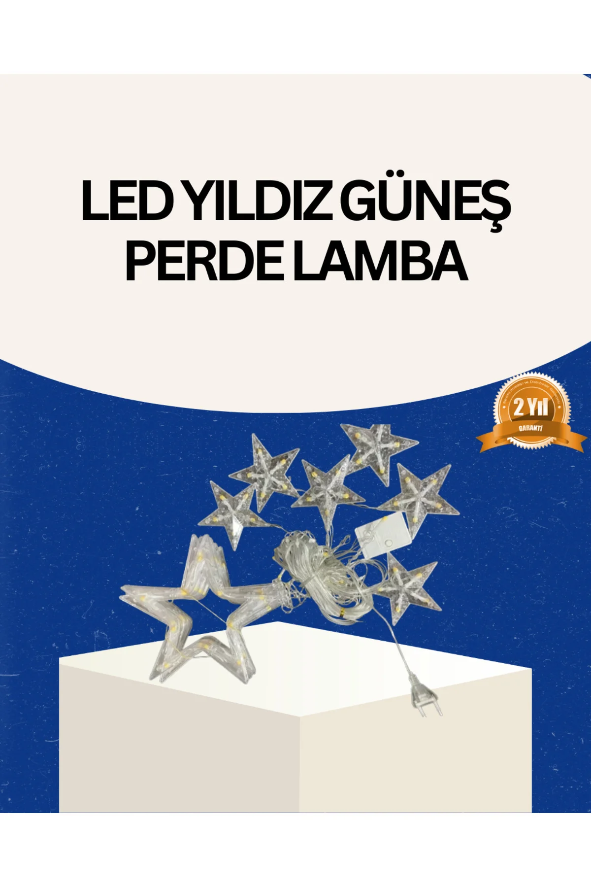 İç Mekan Uyumlu Yıldız Peri Led Perde 3X3 Metre