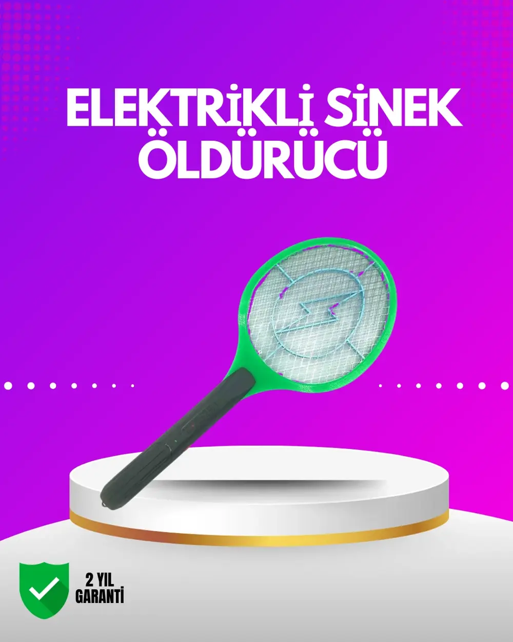 İç ve Dış Mekan Elektrikli Sinek Öldürücü | Hafif ve Ergonomik Ta