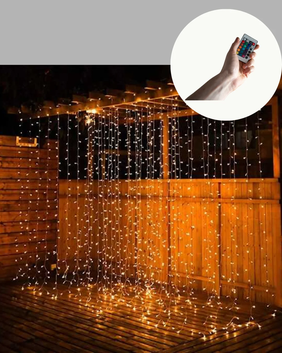 İç ve Dış Mekan Perde LED – Bahçe, Balkon ve Veranda İçin