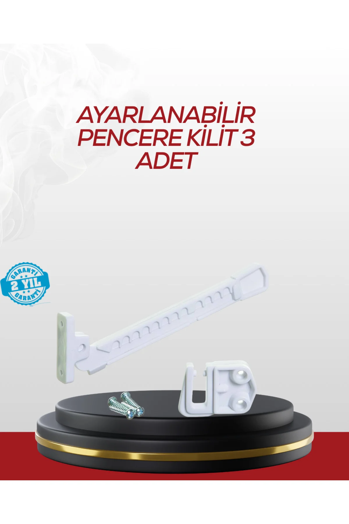 İçe Açılan Camlar İçin Emniyet Kilidi Seti 3’lü