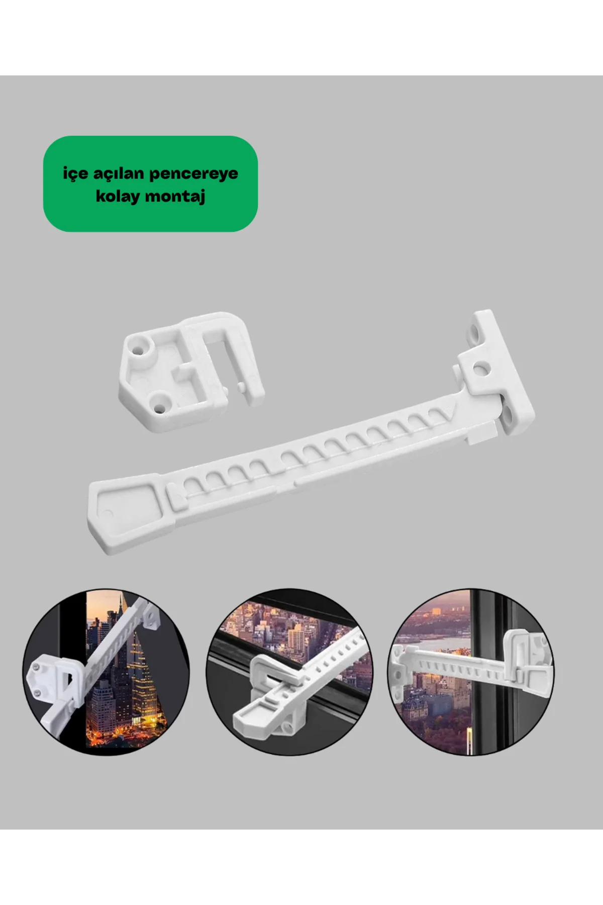 İçe Açılan Pencereler İçin Güvenlik ve Sınırlayıcı Aparat - Lisin