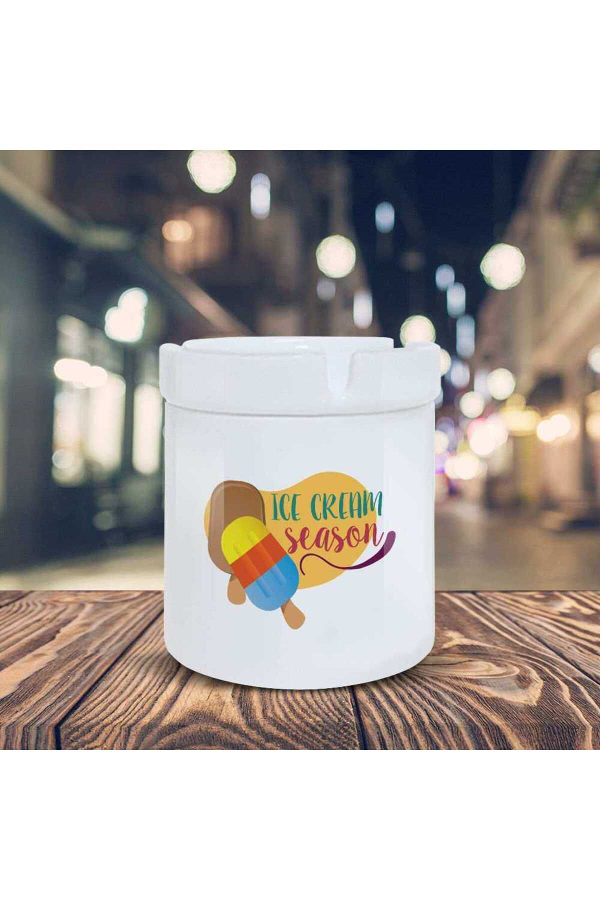 Asilmeydan İce Cream Season Baskılı Küllük Kül Tablası- Kl264