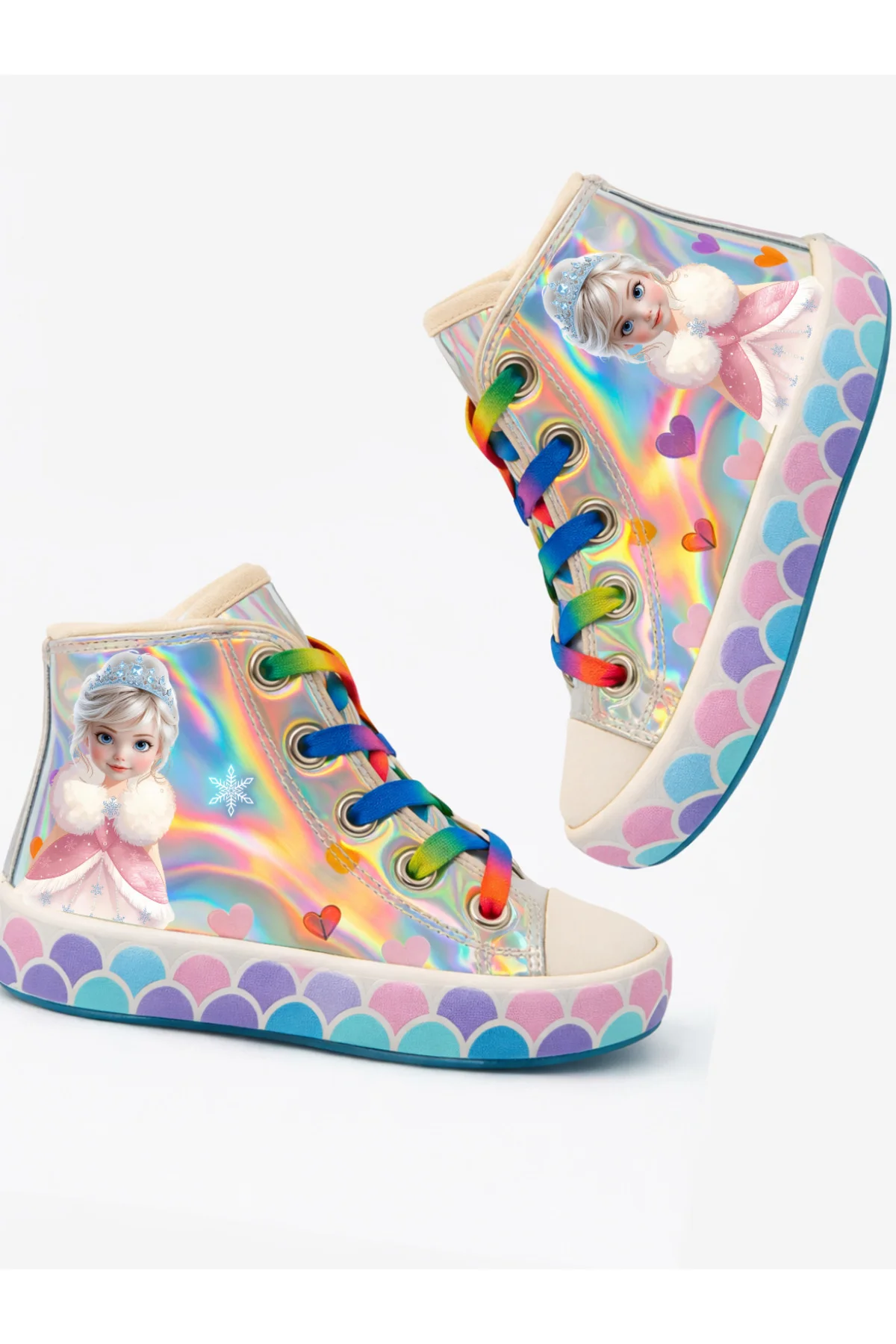Ice Kız Çocuk Hologramlı Fermuarlı Spor Ayakkabı Sneaker Ice Kız Çocuk Hologramlı Fermuarlı Spor Ayakkabı Sneaker