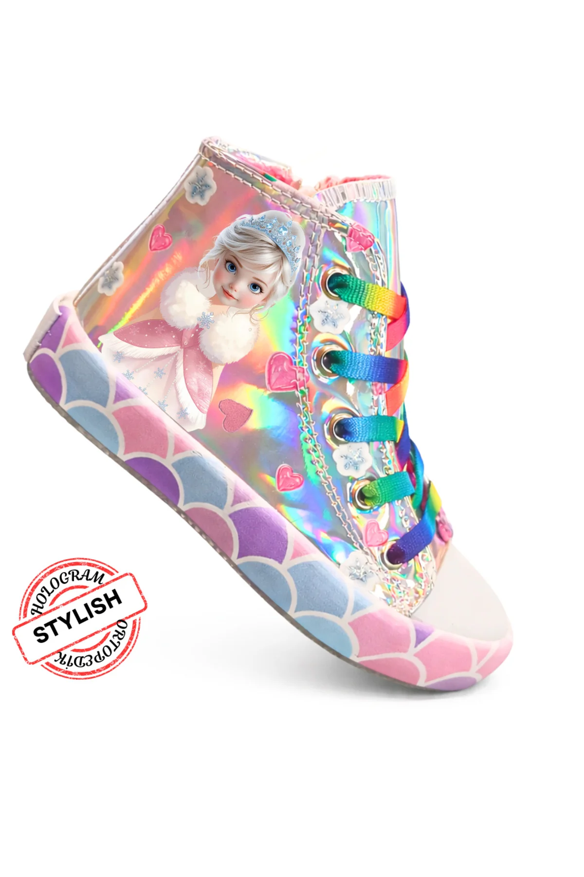 Ice Kız Çocuk Hologramlı Fermuarlı Spor Ayakkabı Sneaker Ice Kız Çocuk Hologramlı Fermuarlı Spor Ayakkabı Sneaker