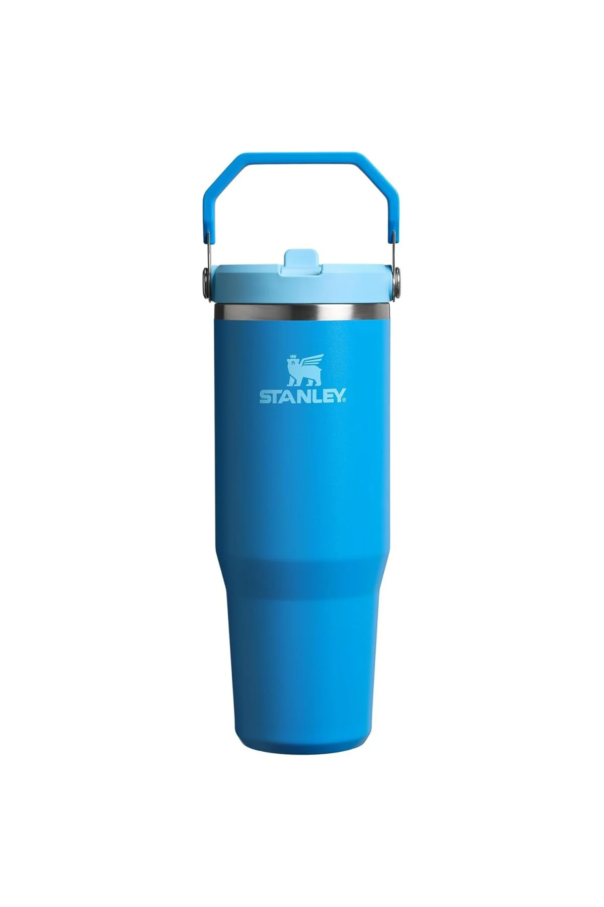 IceFlow Flip Straw Tumbler Pipetli Termos Bardak, Mavi (Azure), 0