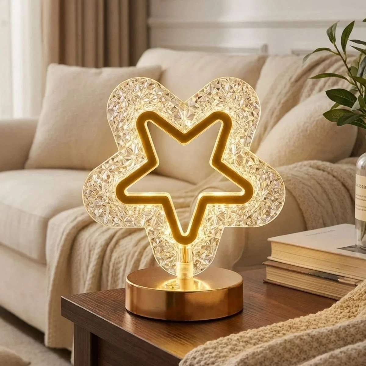 İçi Boş Yıldız Şeklinde Kristal Led Masa Lambası – Dokunmatik, 3 Renk Işık Modlu, Şarjlı Mini Dekoratif Gece Lambası Bx40 İçi Boş Yıldız Şeklinde Kristal Led Masa Lambası – Dokunmatik, 3 Renk Işık Modlu, Şarjlı Mini Dekoratif Gece Lambası Bx40