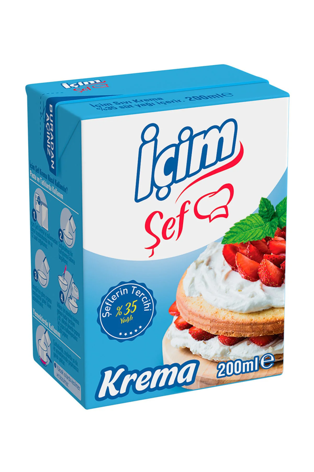 İçim Şef %35 Yağlı Krema 200 Ml
