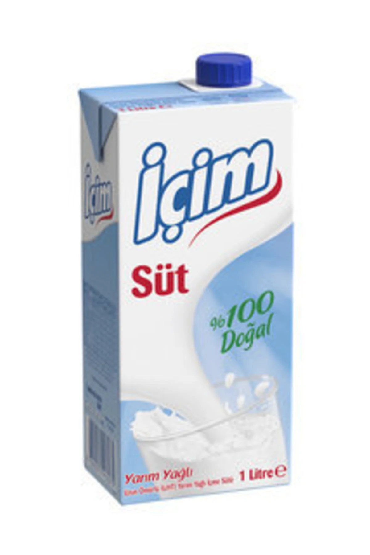 Içim Süt Uht Yarım Yağlı 1 Lt X 4 Adet