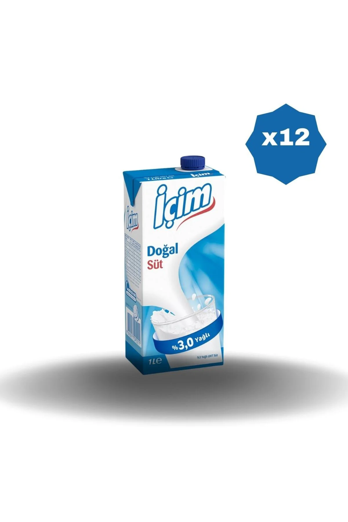 İçim Yarım Yağlı Süt 1 Lt X 6 Adet