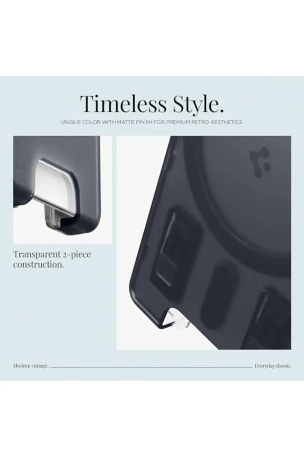 için MagSafe özellikli 3 Kartlı Manyetik Cüzdan C1 Wallet Graphit