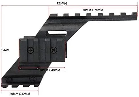 İçin Polimer Naylon Fener, Lazer Üst Ray 22mm İçin Polimer Naylon Fener, Lazer Üst Ray 22mm