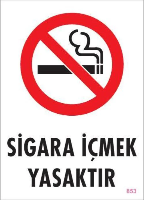İçmek Yasaktır Uyarı Levhası 25x35 KOD:853