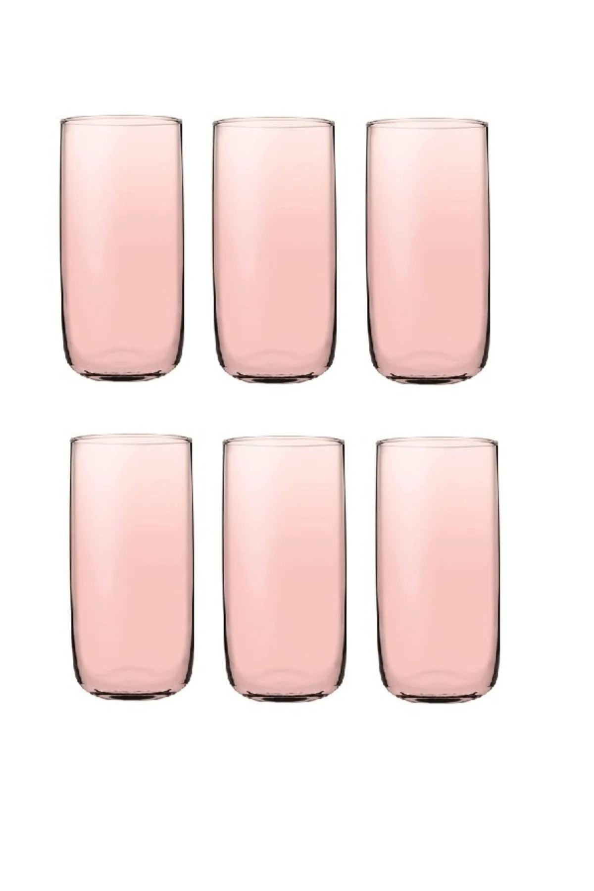 Iconic 6'lı Bardak (uzun) Pembe 420805