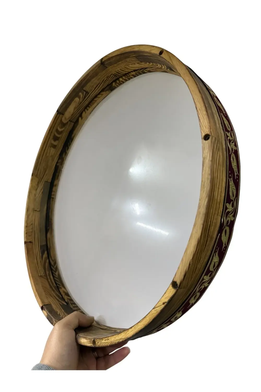 İçten Akortlu Film Bendir Cam Derili Röntgen Film 40cm Kılıflı