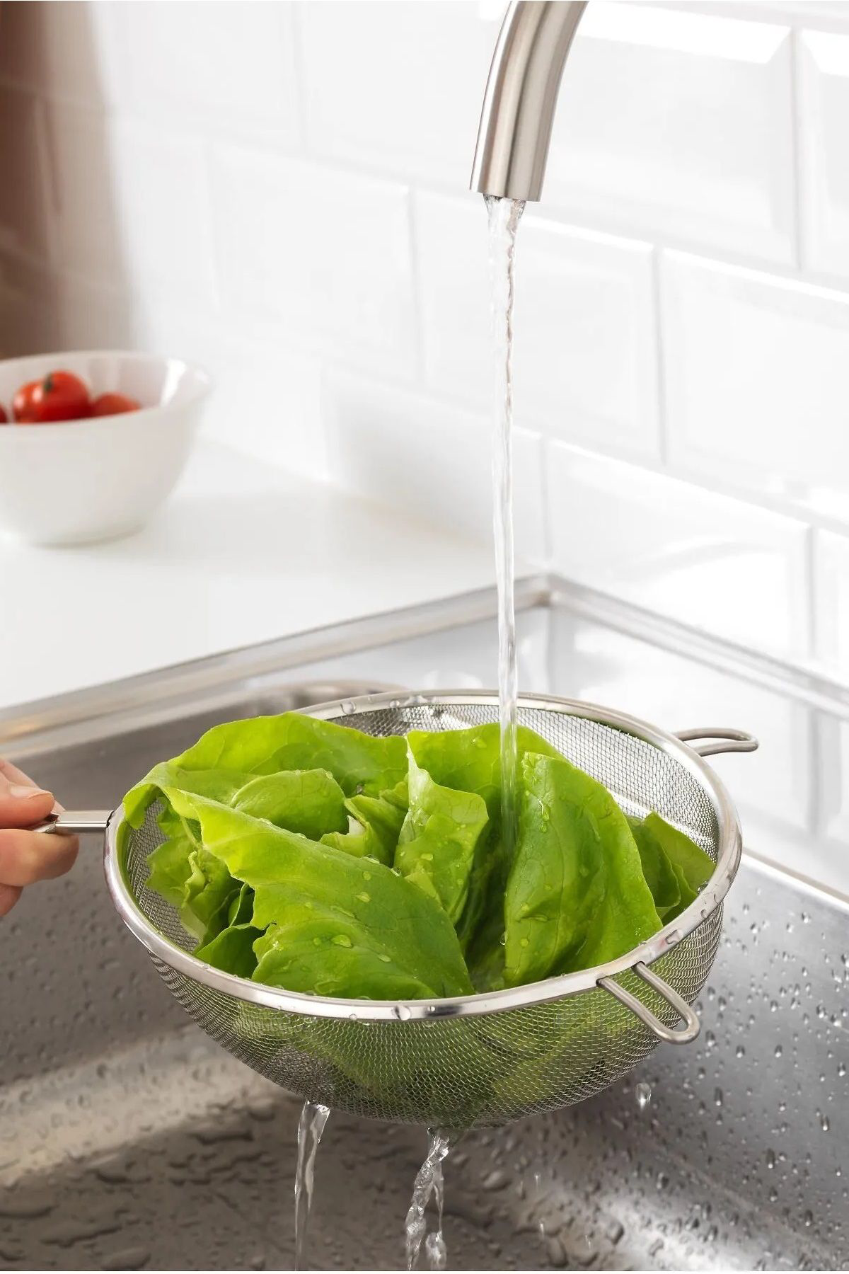 İkea İdealisk Orta Boy Paslanmaz Çelik Metal Süzgeç 20 Cm