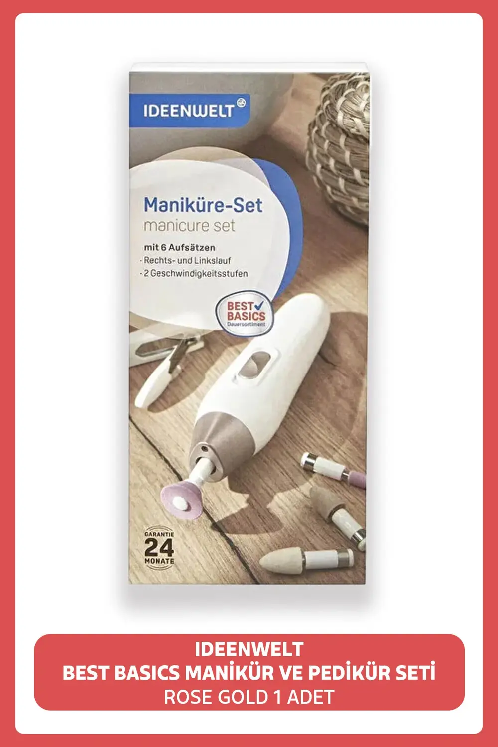 Ideenwelt Best Basics Manikür Ve Pedikür Seti Rose Gold 1 Adet