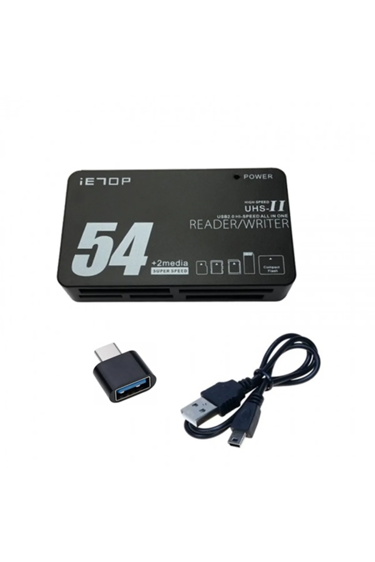 IE7OP Compact Flash Kart Okuyucu UHS-II USB 2.0 + Type-C Çevirici