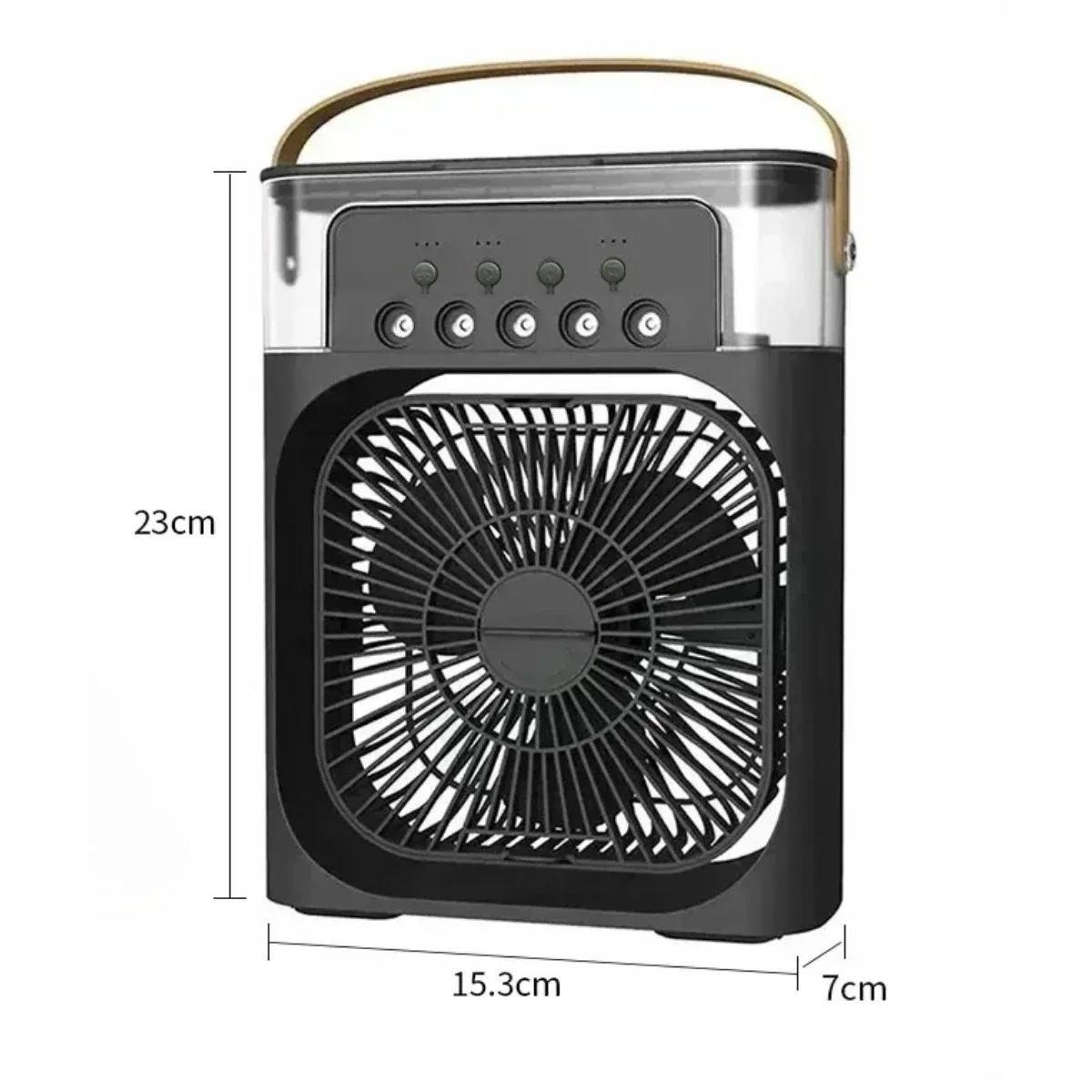 ieg™ Taşınabilir 3 Farklı Mod Ayarlı 7 Farklı Led Işıklı Sulu Soğutmalı Taşınabilir Masaüstü USB Fan Vantilatör