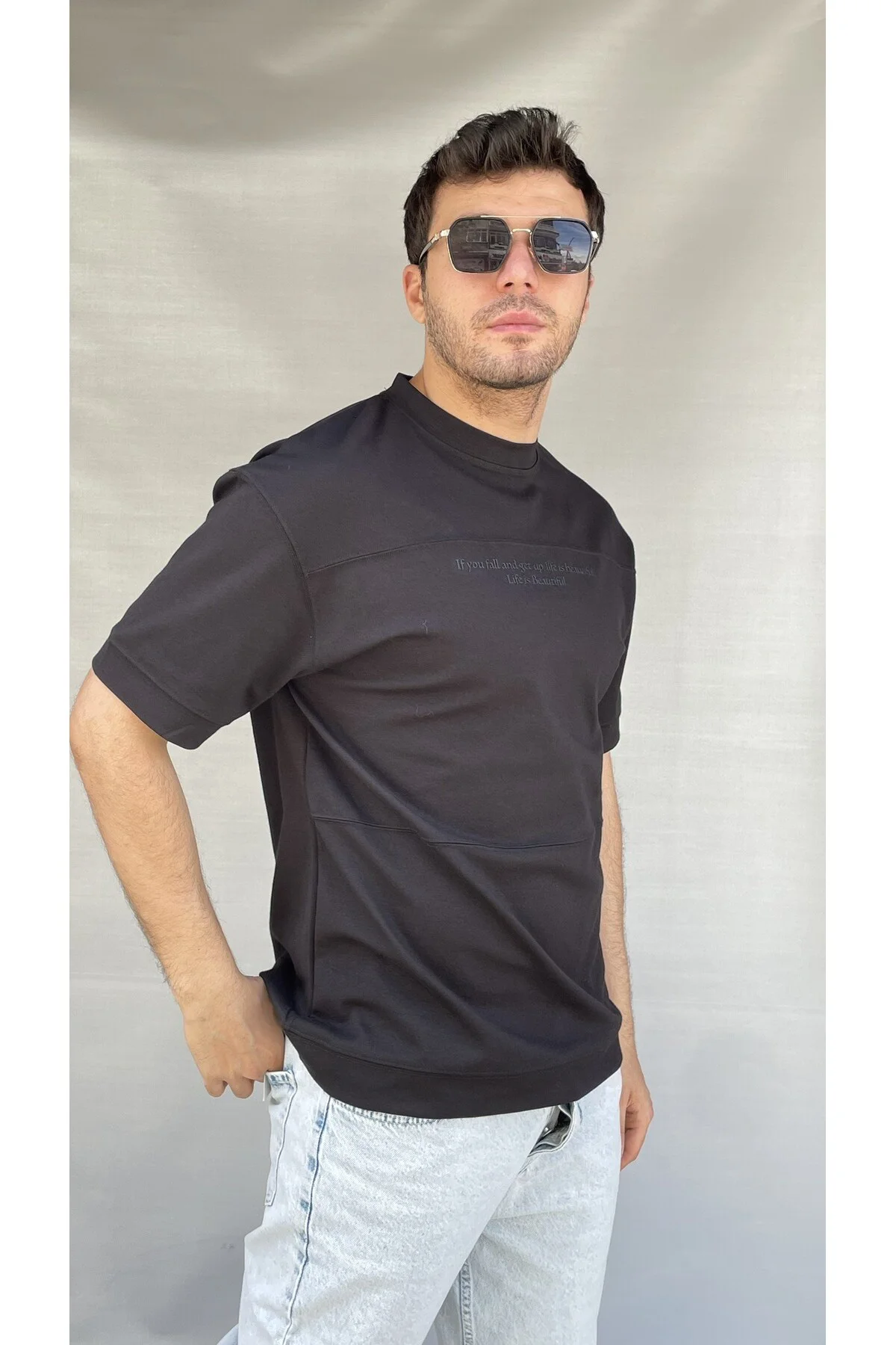 IF You Baskılı T-shirt