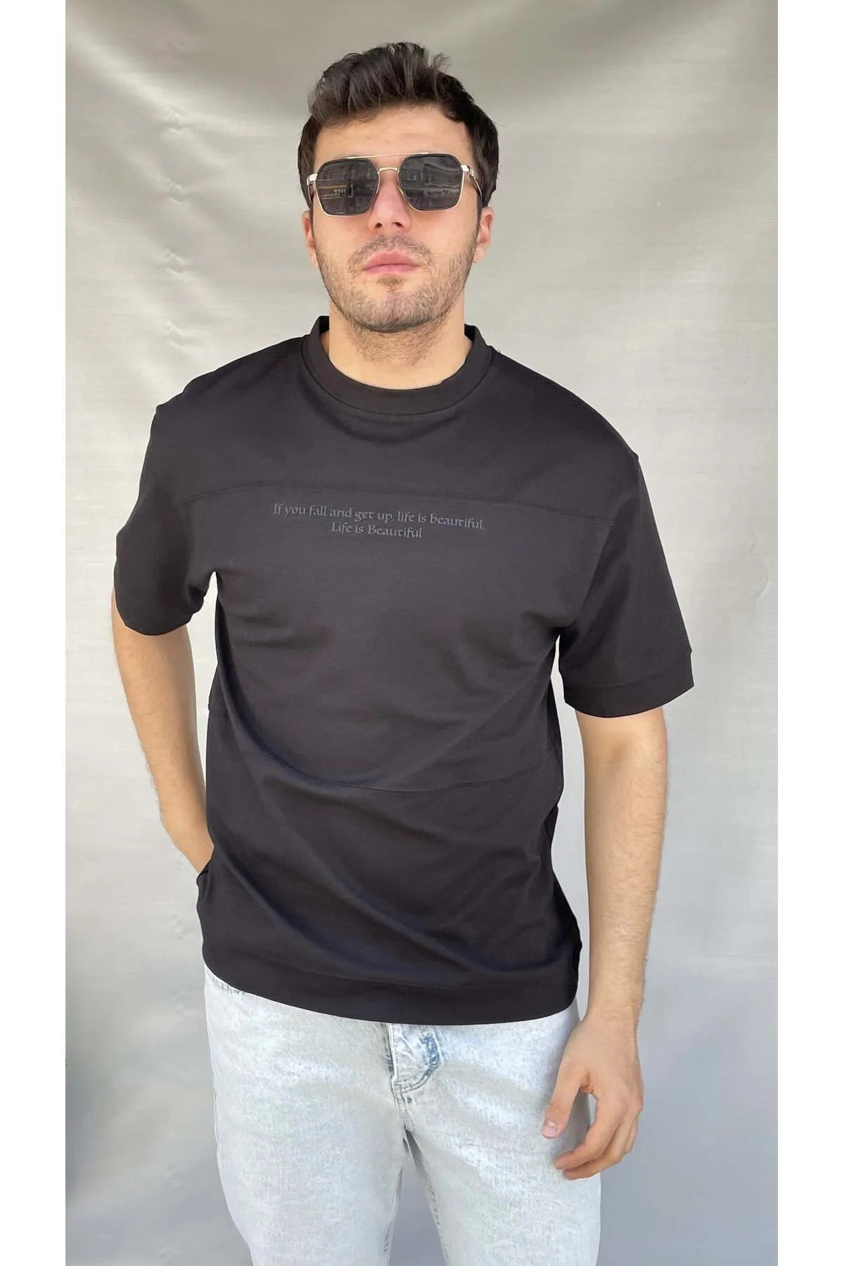 IF You Baskılı T-shirt