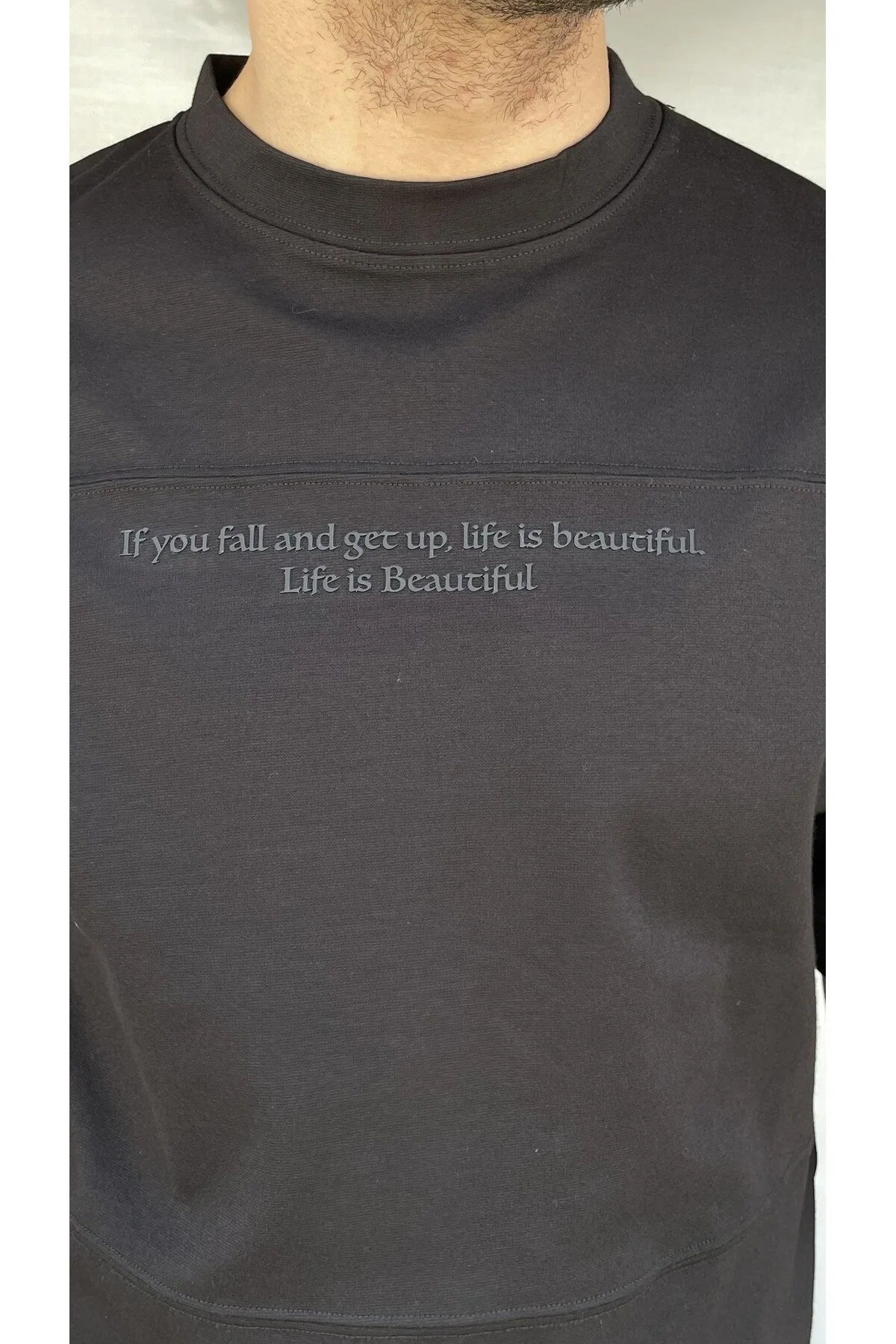 IF You Baskılı T-shirt