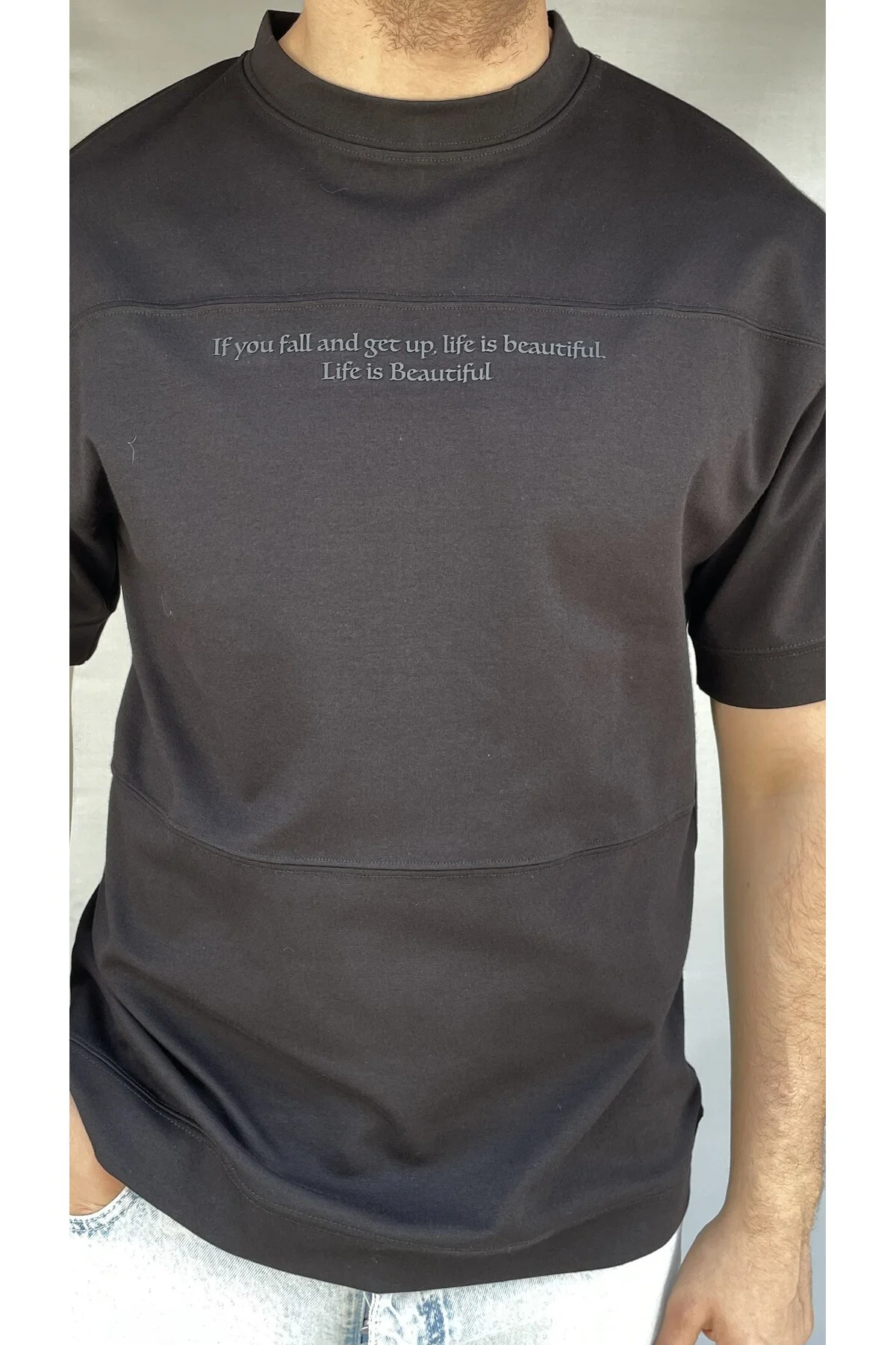 IF You Baskılı T-shirt