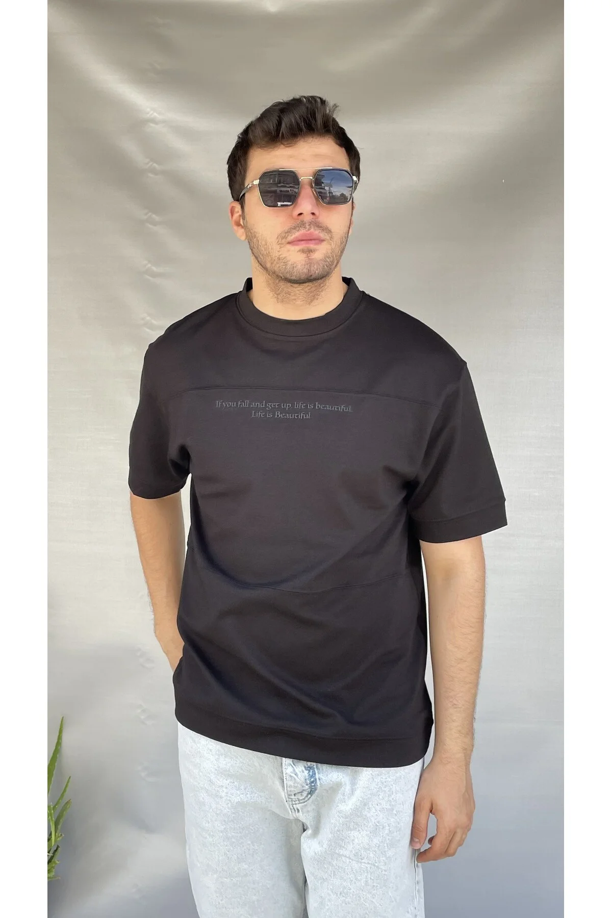 IF You Baskılı T-shirt