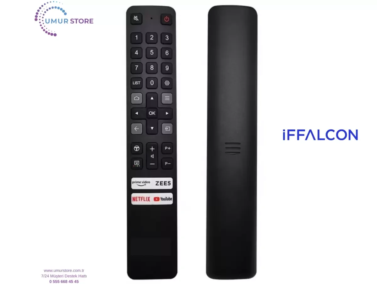 İffalcon İle Uyumlu Model 85U75A Smart Led 4k Tv Kumandası-Mikrof