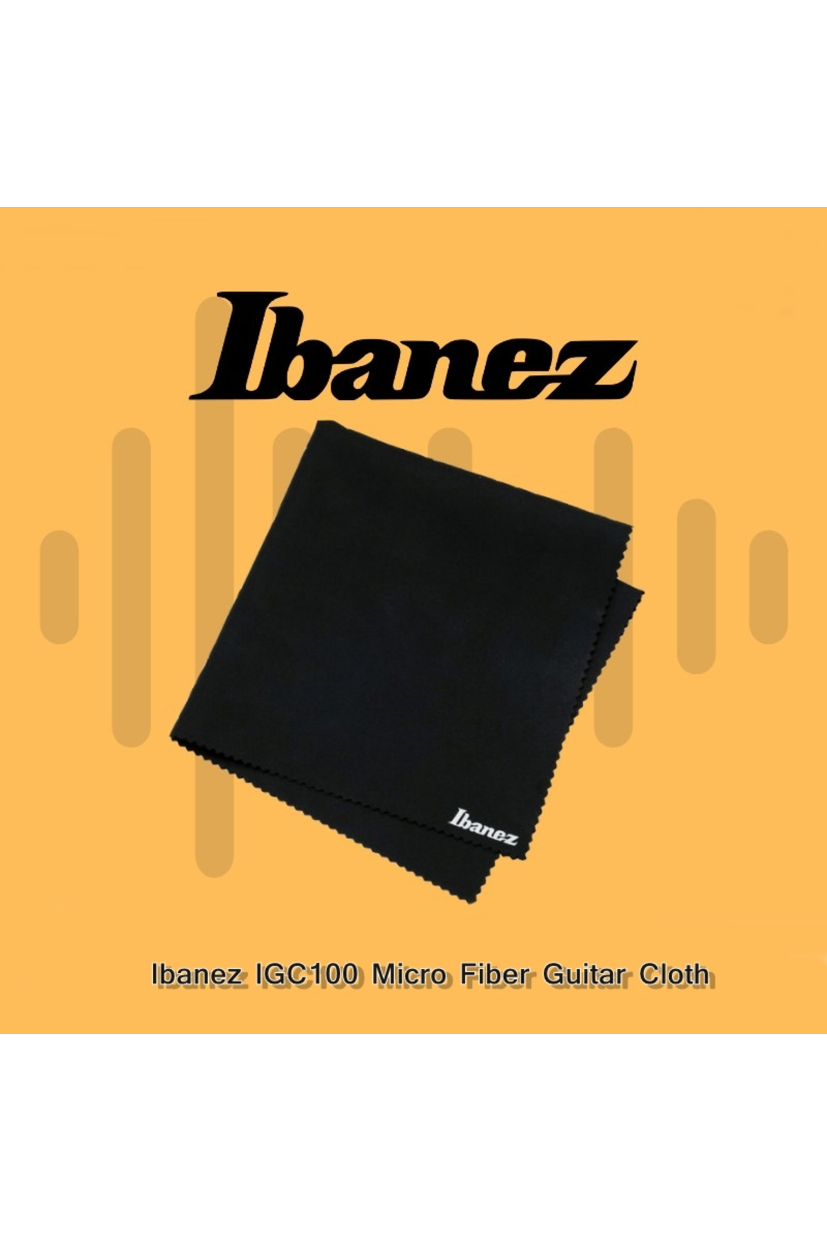 IGC100 Mikro Fiber Gitar Temizleme Bezi, Siyah