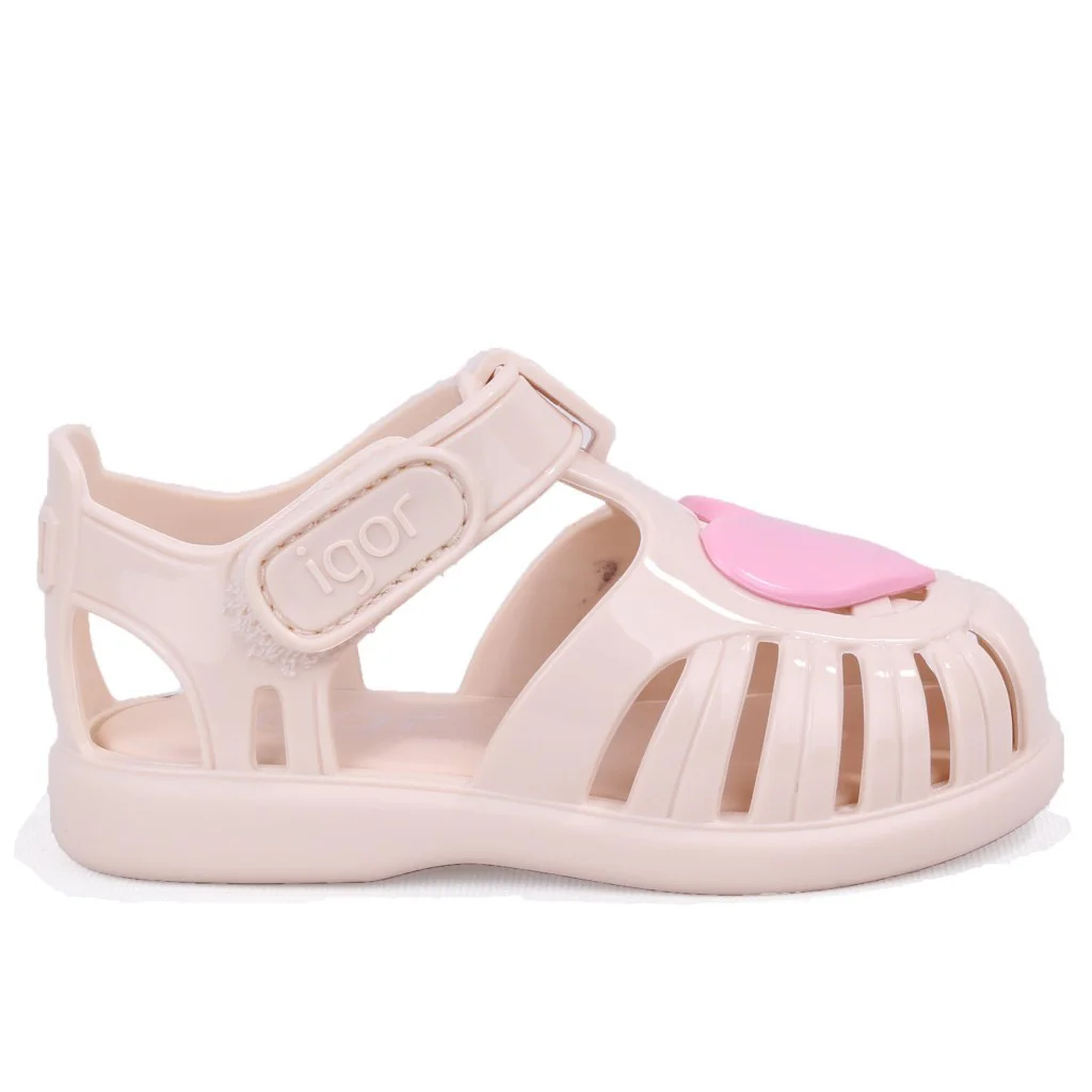 Igor BB364 Tobby Gloss Love Bej Günlük Kız Çocuk Sandalet