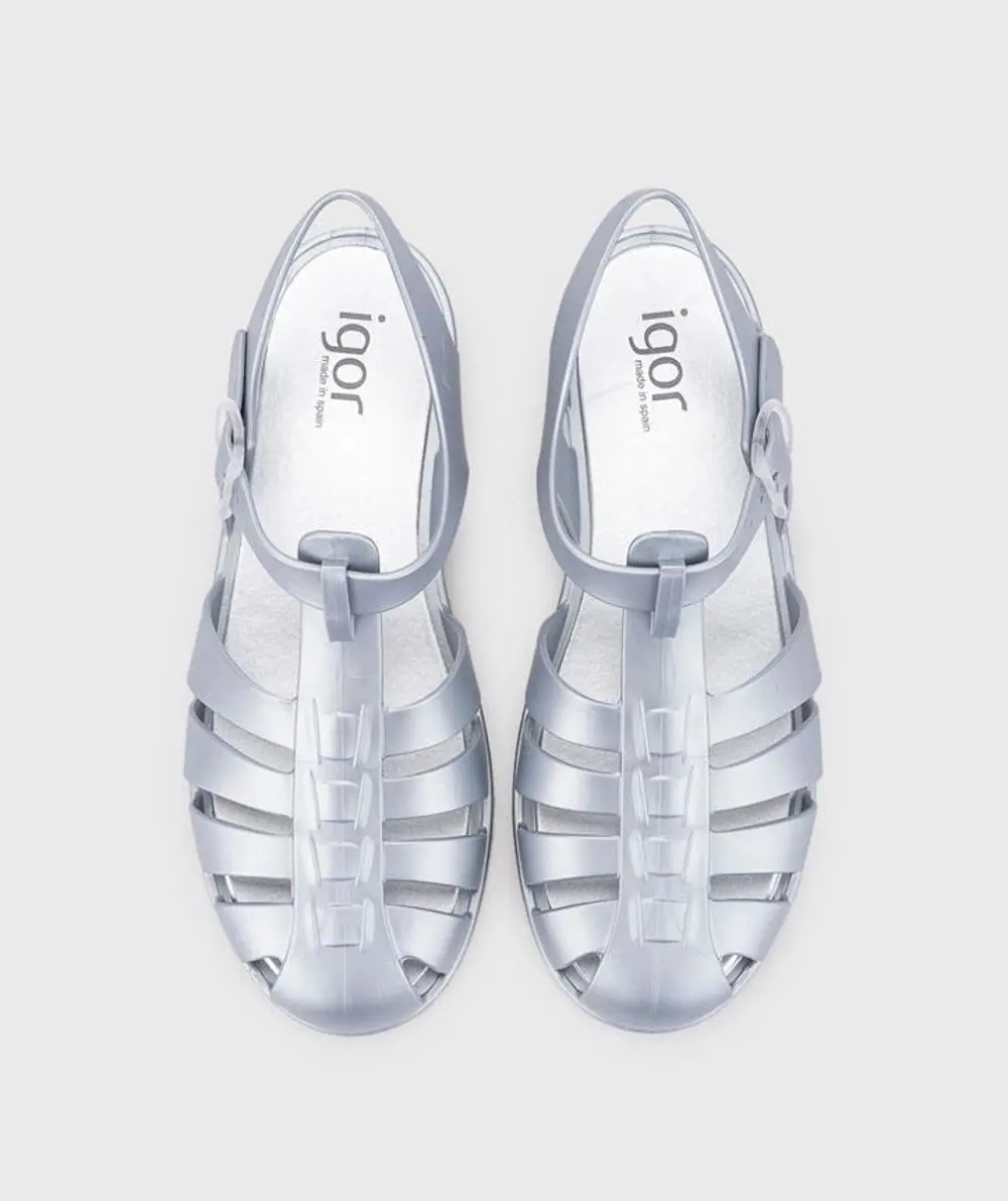 IGOR Biarritz Metal Plata Kadın Sandalet S10346-201