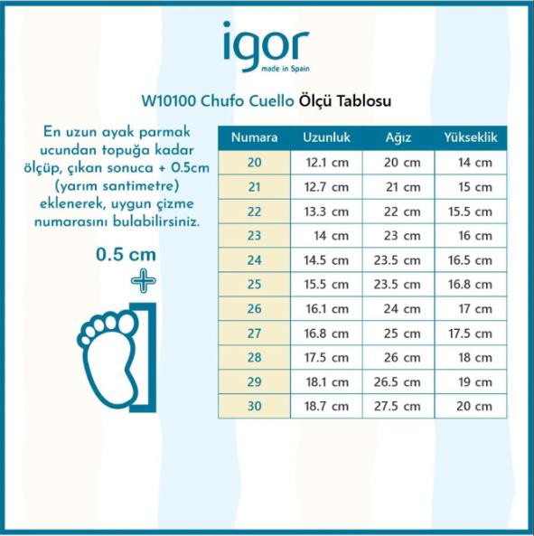 İgor  Chufo Cuello Lacivert Yağmur Çizmesi W10100-003