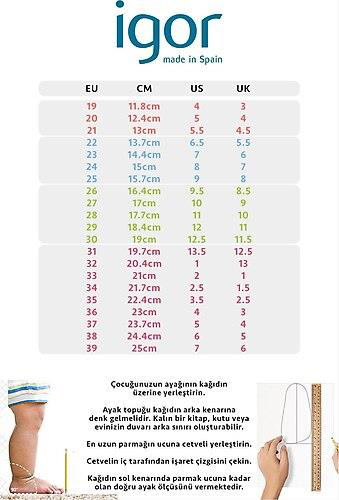İgor  Clasica Velcro Marfil Çocuk Sandalet S10288-079