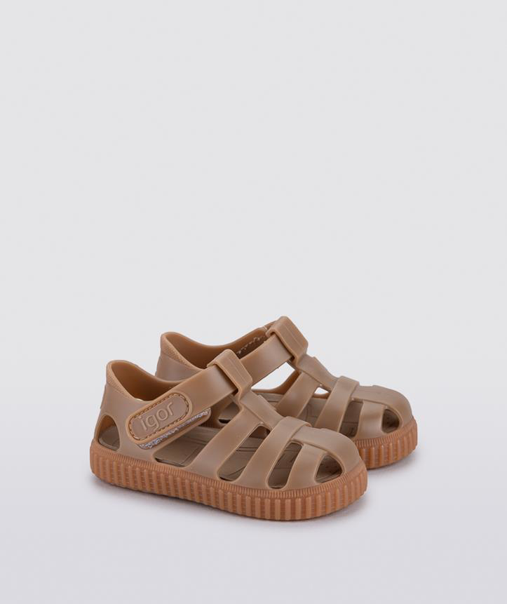 İgor  Nico Caramelo Taupe Unisex Çocuk Sandalet S10291-183
