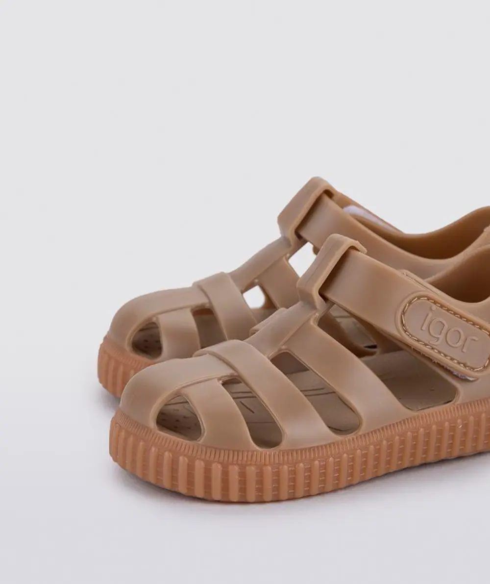 IGOR Nico Caramelo Taupe Unisex Çocuk Sandalet S10291-183 IGOR Nico Caramelo Taupe Unisex Çocuk Sandalet S10291-183