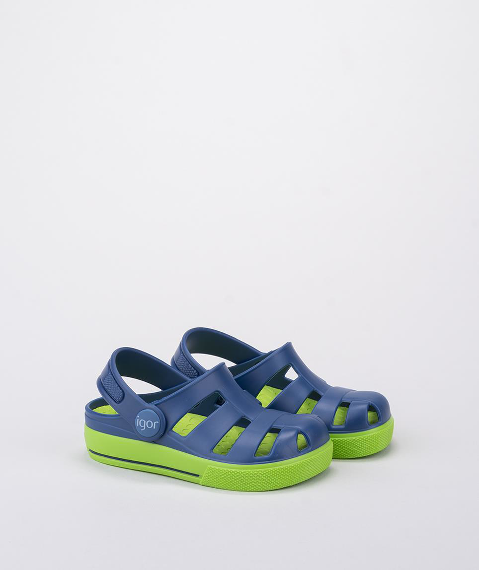 İgor  Ola Combi Mavi Yeşil Çocuk Sandalet S10284-003