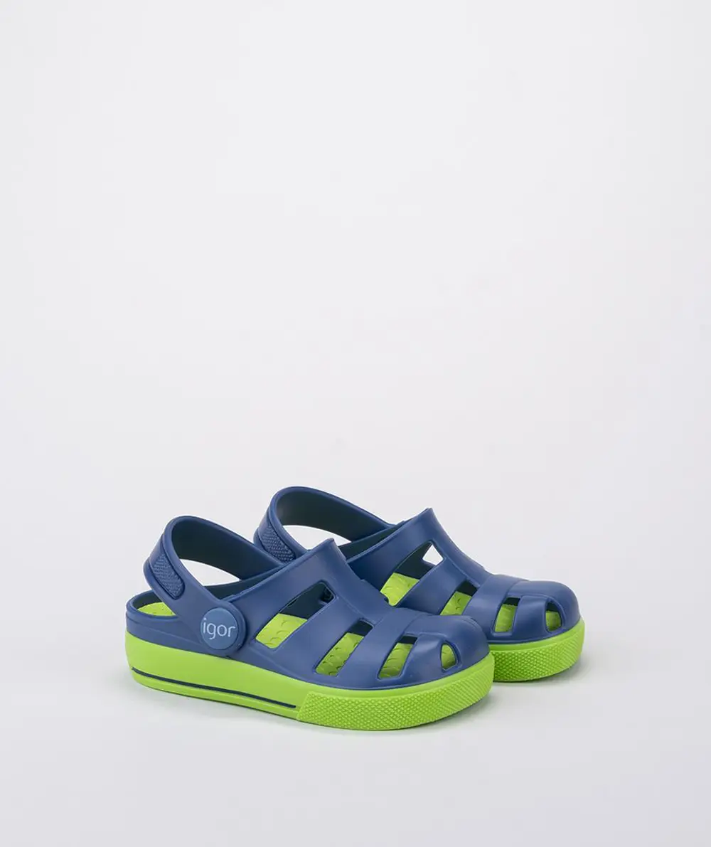 IGOR Ola Combi Mavi Yeşil Çocuk Sandalet S10284-003