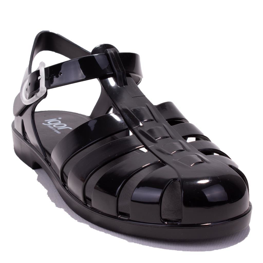 Igor İgor S10258 Bıarrıtz Siyah Ortopedik Günlük Kadın Sandalet