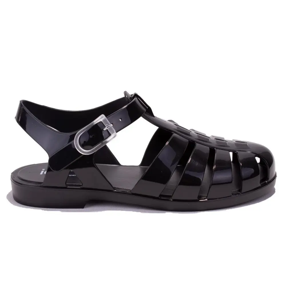 Igor S10258 Bıarrıtz Siyah Ortopedik Günlük Kadın Sandalet