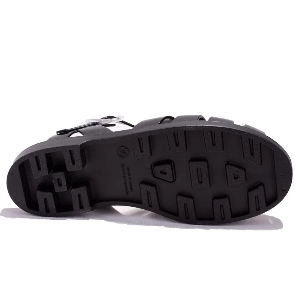 Igor S10258 Bıarrıtz Siyah Ortopedik Günlük Kadın Sandalet