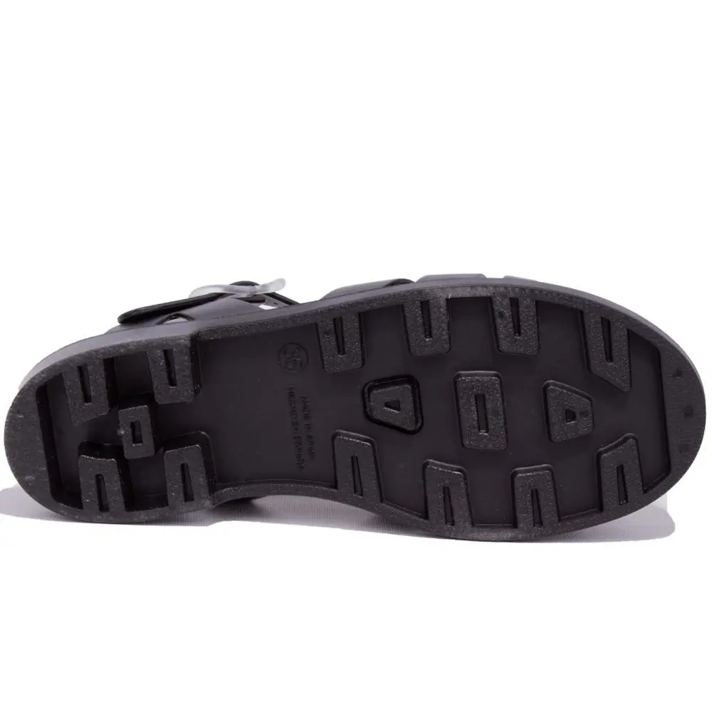 Igor S10259 Bıarrıtz Mate Siyah Ortopedik Günlük Kadın Sandalet