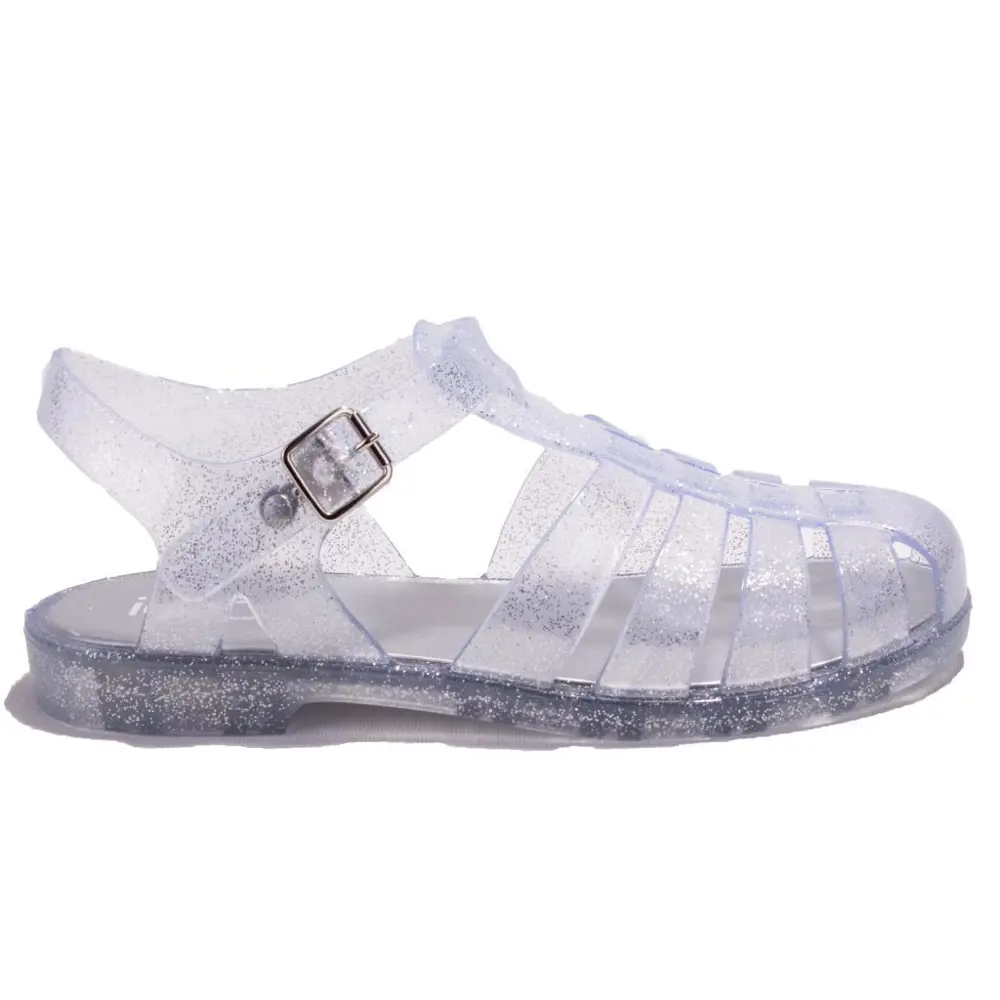 Igor S10262 Bıarrıtz Glitter Beyaz Ortopedik Günlük Kadın Sandale