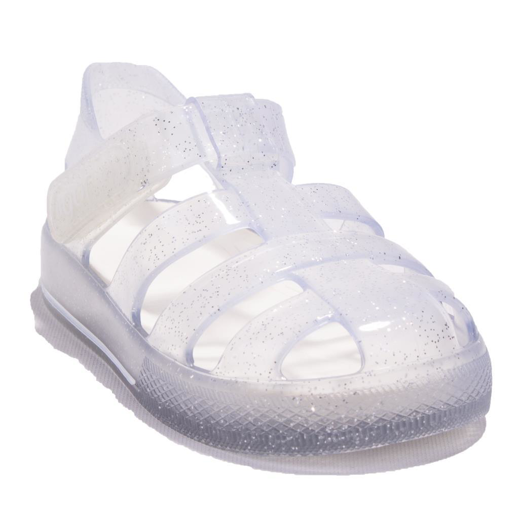 İgor  S10265 Star Glitter Beyaz Ortopedik Günlük Kiz Çocuk Sandale