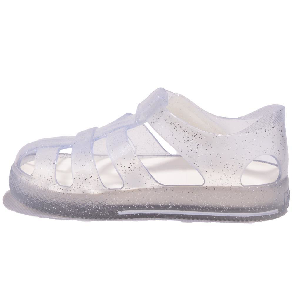 İgor  S10265 Star Glitter Beyaz Ortopedik Günlük Kiz Çocuk Sandale