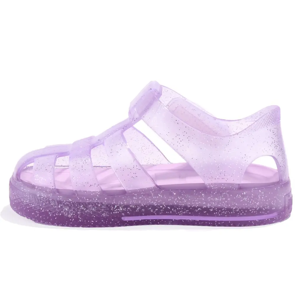 Igor S10265 Star Glitter Lila Ortopedik Günlük Kız Çocuk Sandalet