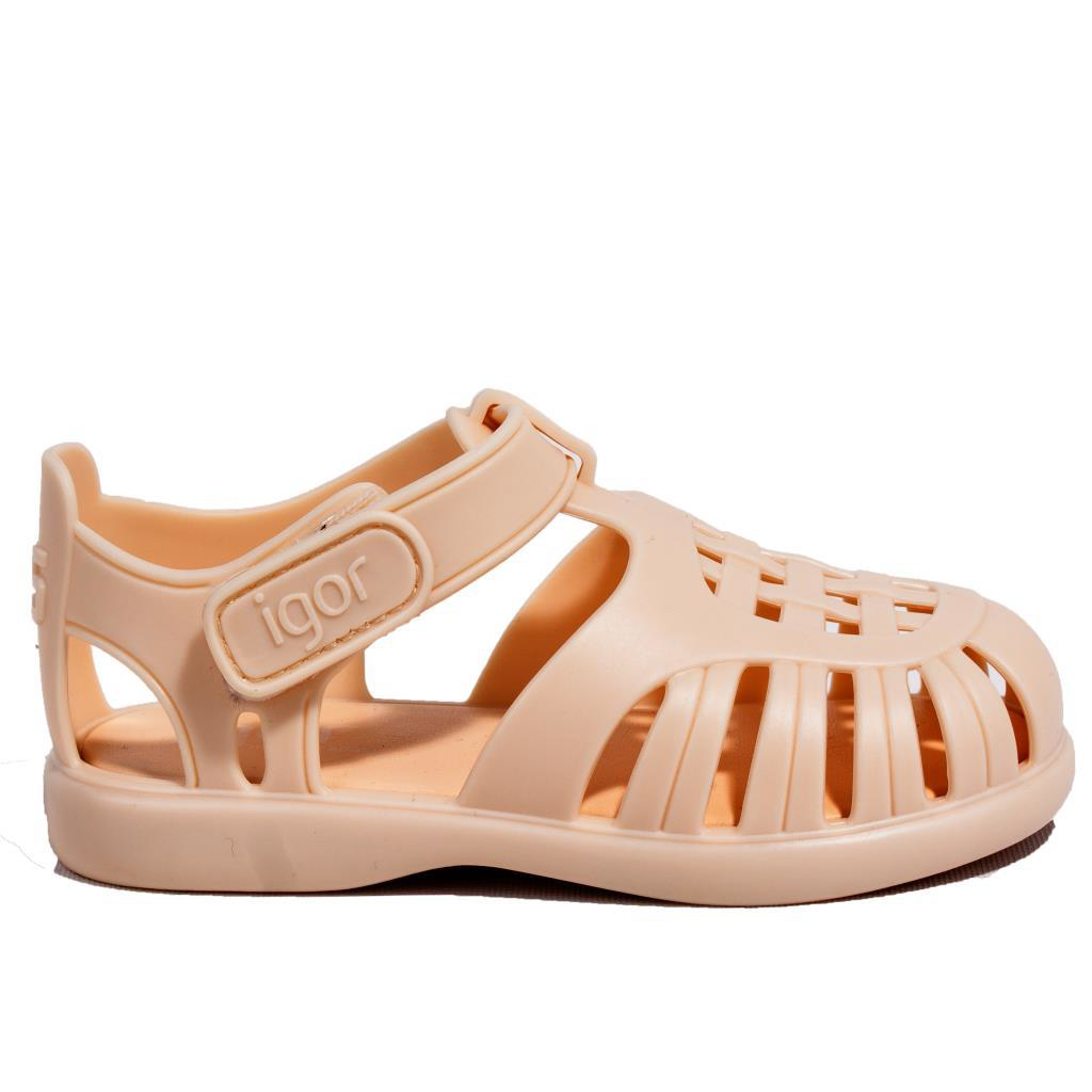 İgor  S10271 Tobby Solid Bej Ortopedik Günlük Kiz Çocuk Sandalet