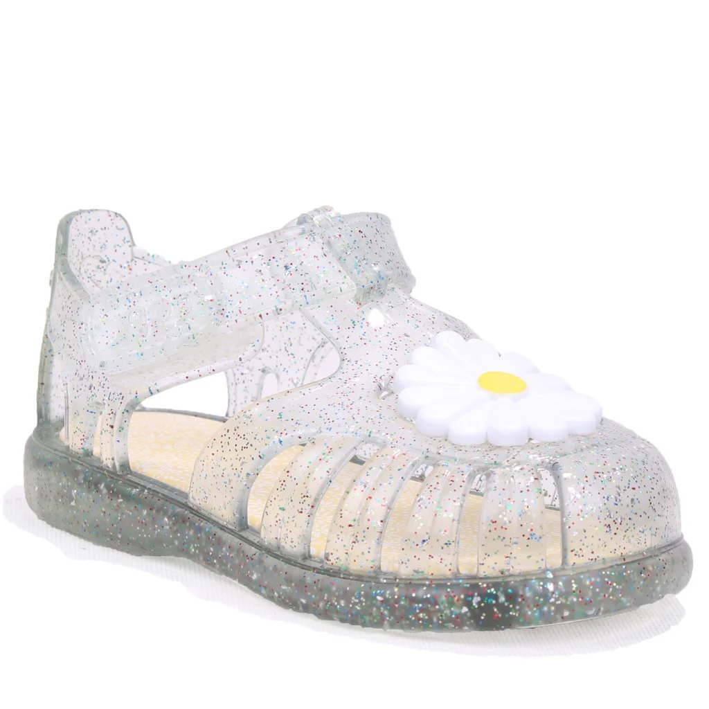 Igor S10322 Tobby Gloss Flor Beyaz  Günlük Kız Çocuk Sandalet